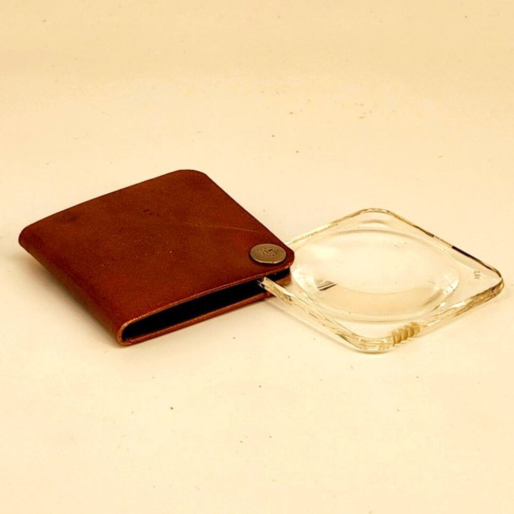 Eschenbach Leather Case with 3.5x Magnifying Glass